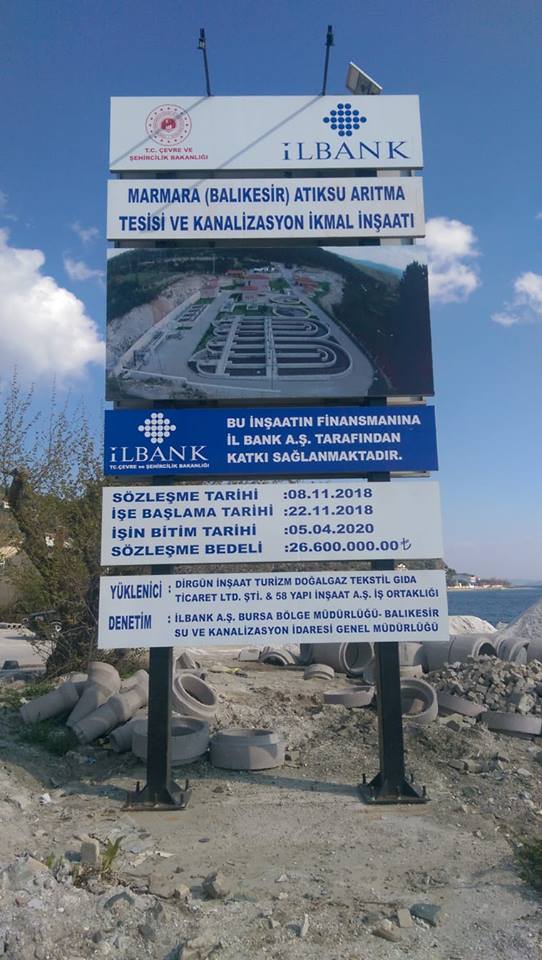 Marmara Atıksu Arıtma Tesisi Ve Kanalizasyon İkmal İnşaatı